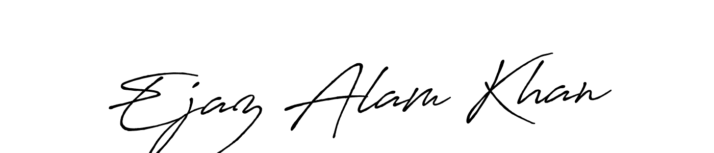 Ejaz Alam Khan stylish signature style. Best Handwritten Sign (Antro_Vectra_Bolder) for my name. Handwritten Signature Collection Ideas for my name Ejaz Alam Khan. Ejaz Alam Khan signature style 7 images and pictures png