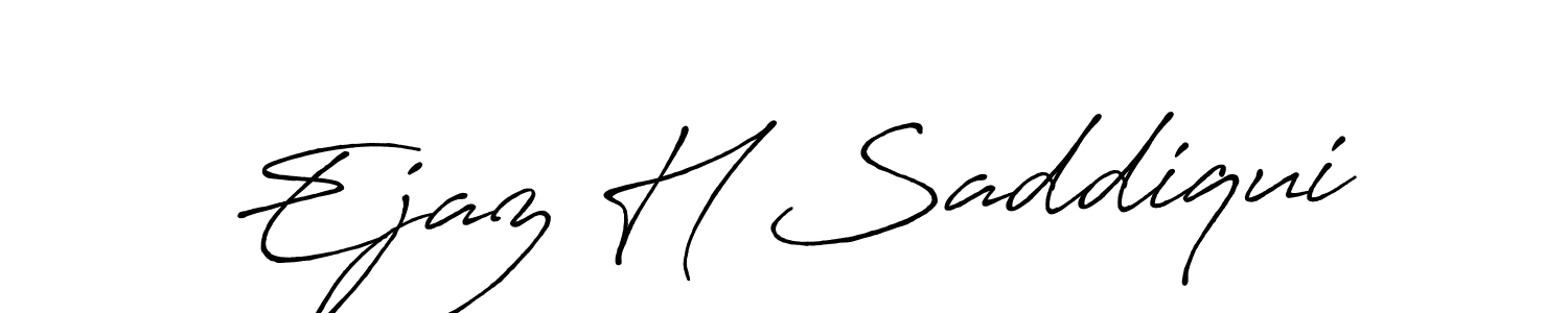 Make a beautiful signature design for name Ejaz H Saddiqui. Use this online signature maker to create a handwritten signature for free. Ejaz H Saddiqui signature style 7 images and pictures png