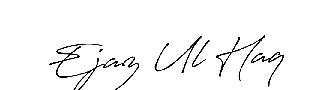 It looks lik you need a new signature style for name Ejaz Ul Haq. Design unique handwritten (Antro_Vectra_Bolder) signature with our free signature maker in just a few clicks. Ejaz Ul Haq signature style 7 images and pictures png