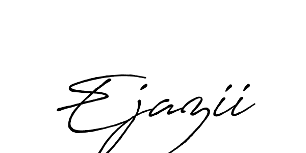 Design your own signature with our free online signature maker. With this signature software, you can create a handwritten (Antro_Vectra_Bolder) signature for name Ejazii. Ejazii signature style 7 images and pictures png