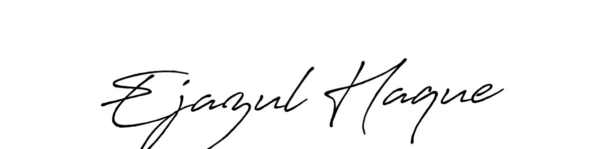 You should practise on your own different ways (Antro_Vectra_Bolder) to write your name (Ejazul Haque) in signature. don't let someone else do it for you. Ejazul Haque signature style 7 images and pictures png