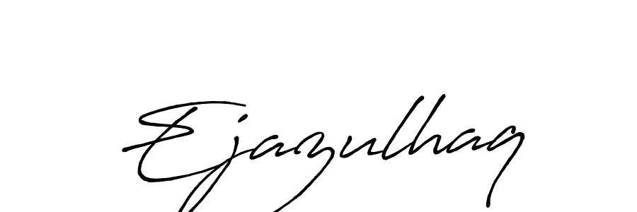 Use a signature maker to create a handwritten signature online. With this signature software, you can design (Antro_Vectra_Bolder) your own signature for name Ejazulhaq. Ejazulhaq signature style 7 images and pictures png