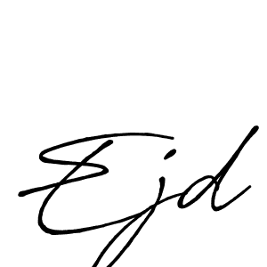 Create a beautiful signature design for name Ejd. With this signature (Antro_Vectra_Bolder) fonts, you can make a handwritten signature for free. Ejd signature style 7 images and pictures png