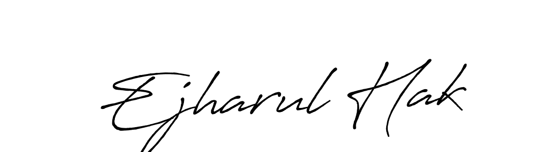 Make a beautiful signature design for name Ejharul Hak. With this signature (Antro_Vectra_Bolder) style, you can create a handwritten signature for free. Ejharul Hak signature style 7 images and pictures png