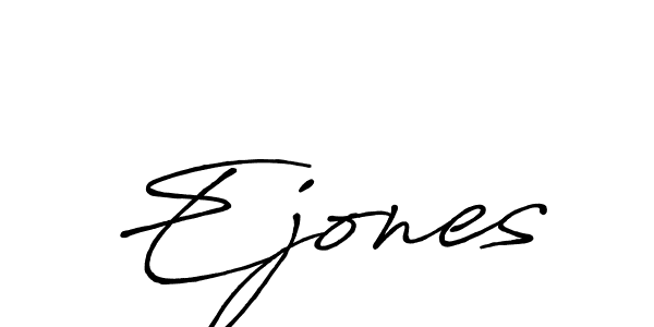 Make a beautiful signature design for name Ejones. With this signature (Antro_Vectra_Bolder) style, you can create a handwritten signature for free. Ejones signature style 7 images and pictures png