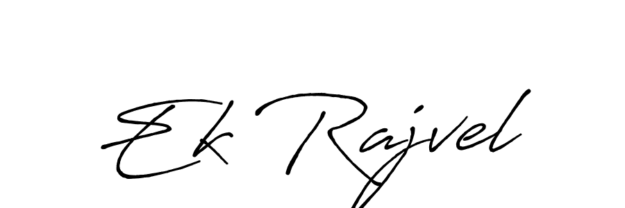 Also You can easily find your signature by using the search form. We will create Ek Rajvel name handwritten signature images for you free of cost using Antro_Vectra_Bolder sign style. Ek Rajvel signature style 7 images and pictures png