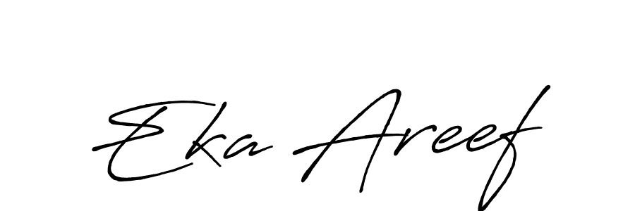 Also You can easily find your signature by using the search form. We will create Eka Areef name handwritten signature images for you free of cost using Antro_Vectra_Bolder sign style. Eka Areef signature style 7 images and pictures png