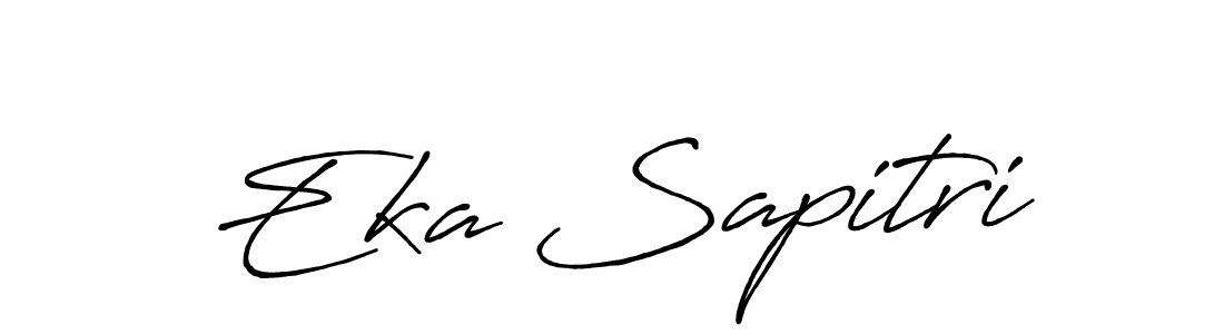 It looks lik you need a new signature style for name Eka Sapitri. Design unique handwritten (Antro_Vectra_Bolder) signature with our free signature maker in just a few clicks. Eka Sapitri signature style 7 images and pictures png