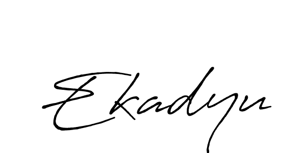 Ekadyu stylish signature style. Best Handwritten Sign (Antro_Vectra_Bolder) for my name. Handwritten Signature Collection Ideas for my name Ekadyu. Ekadyu signature style 7 images and pictures png