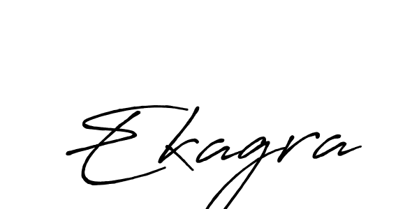 Ekagra stylish signature style. Best Handwritten Sign (Antro_Vectra_Bolder) for my name. Handwritten Signature Collection Ideas for my name Ekagra. Ekagra signature style 7 images and pictures png