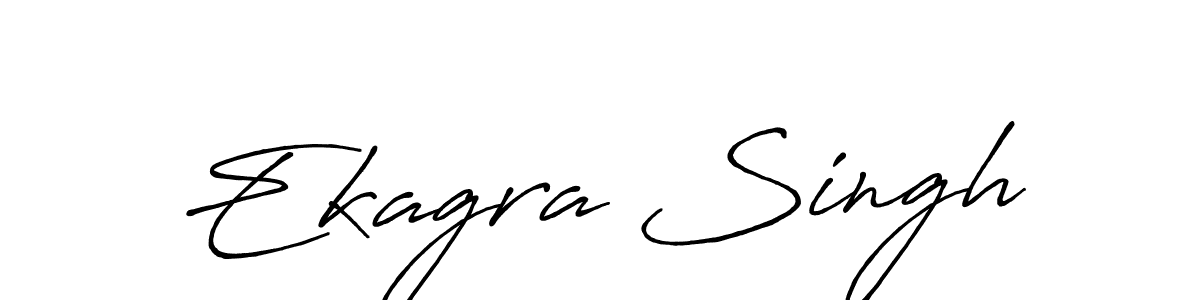 Ekagra Singh stylish signature style. Best Handwritten Sign (Antro_Vectra_Bolder) for my name. Handwritten Signature Collection Ideas for my name Ekagra Singh. Ekagra Singh signature style 7 images and pictures png