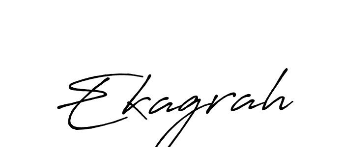 Create a beautiful signature design for name Ekagrah. With this signature (Antro_Vectra_Bolder) fonts, you can make a handwritten signature for free. Ekagrah signature style 7 images and pictures png