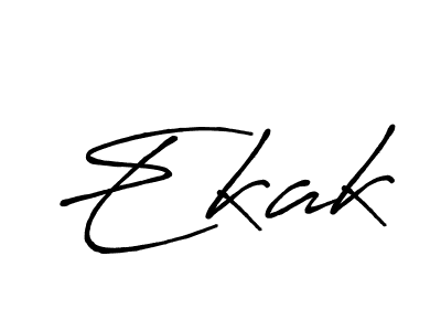 How to make Ekak signature? Antro_Vectra_Bolder is a professional autograph style. Create handwritten signature for Ekak name. Ekak signature style 7 images and pictures png