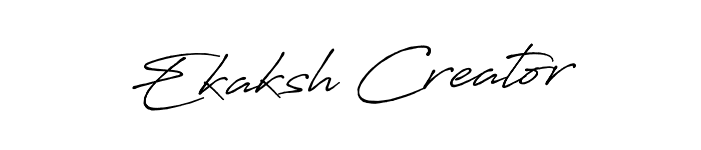 if you are searching for the best signature style for your name Ekaksh Creator. so please give up your signature search. here we have designed multiple signature styles  using Antro_Vectra_Bolder. Ekaksh Creator signature style 7 images and pictures png