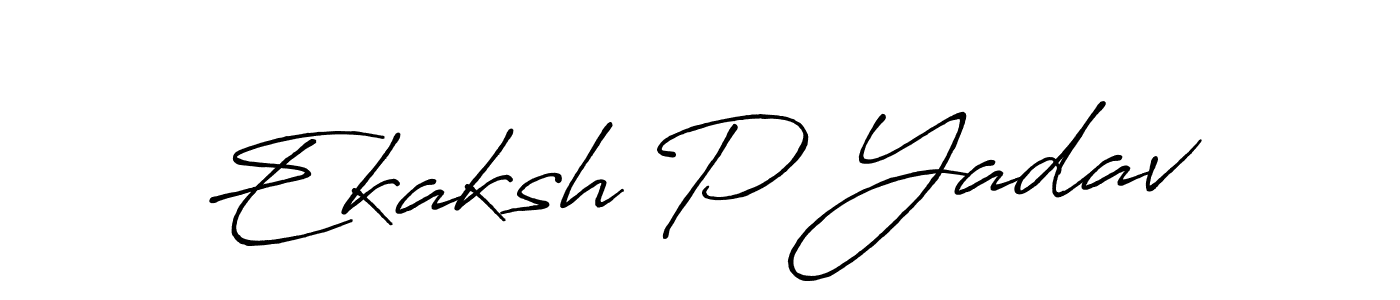 How to Draw Ekaksh P Yadav signature style? Antro_Vectra_Bolder is a latest design signature styles for name Ekaksh P Yadav. Ekaksh P Yadav signature style 7 images and pictures png