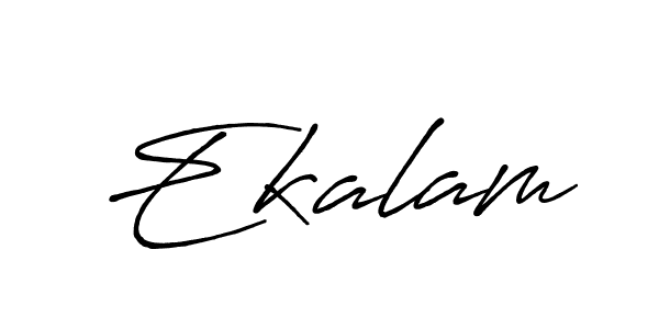 Make a beautiful signature design for name Ekalam. With this signature (Antro_Vectra_Bolder) style, you can create a handwritten signature for free. Ekalam signature style 7 images and pictures png