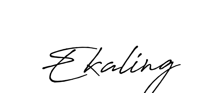 if you are searching for the best signature style for your name Ekaling. so please give up your signature search. here we have designed multiple signature styles  using Antro_Vectra_Bolder. Ekaling signature style 7 images and pictures png