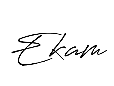 You should practise on your own different ways (Antro_Vectra_Bolder) to write your name (Ekam) in signature. don't let someone else do it for you. Ekam signature style 7 images and pictures png