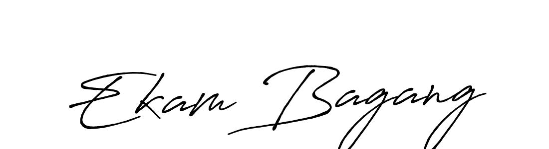 Use a signature maker to create a handwritten signature online. With this signature software, you can design (Antro_Vectra_Bolder) your own signature for name Ekam Bagang. Ekam Bagang signature style 7 images and pictures png