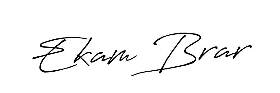 How to make Ekam Brar signature? Antro_Vectra_Bolder is a professional autograph style. Create handwritten signature for Ekam Brar name. Ekam Brar signature style 7 images and pictures png