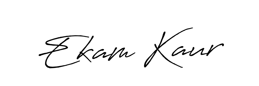 Design your own signature with our free online signature maker. With this signature software, you can create a handwritten (Antro_Vectra_Bolder) signature for name Ekam Kaur. Ekam Kaur signature style 7 images and pictures png