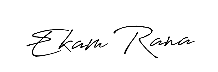 Make a beautiful signature design for name Ekam Rana. With this signature (Antro_Vectra_Bolder) style, you can create a handwritten signature for free. Ekam Rana signature style 7 images and pictures png