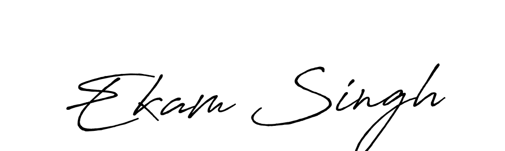 This is the best signature style for the Ekam Singh name. Also you like these signature font (Antro_Vectra_Bolder). Mix name signature. Ekam Singh signature style 7 images and pictures png