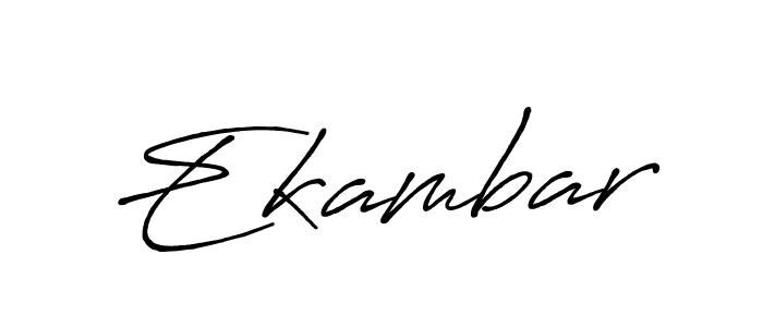 Make a beautiful signature design for name Ekambar. With this signature (Antro_Vectra_Bolder) style, you can create a handwritten signature for free. Ekambar signature style 7 images and pictures png