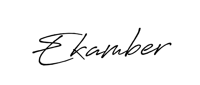 Create a beautiful signature design for name Ekamber. With this signature (Antro_Vectra_Bolder) fonts, you can make a handwritten signature for free. Ekamber signature style 7 images and pictures png