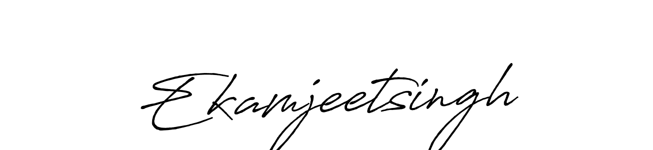 if you are searching for the best signature style for your name Ekamjeetsingh. so please give up your signature search. here we have designed multiple signature styles  using Antro_Vectra_Bolder. Ekamjeetsingh signature style 7 images and pictures png