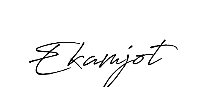 Ekamjot stylish signature style. Best Handwritten Sign (Antro_Vectra_Bolder) for my name. Handwritten Signature Collection Ideas for my name Ekamjot. Ekamjot signature style 7 images and pictures png