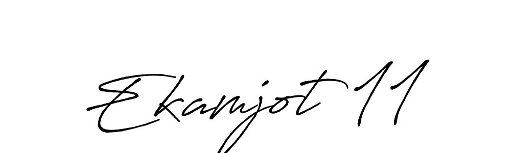 Make a beautiful signature design for name Ekamjot 11. With this signature (Antro_Vectra_Bolder) style, you can create a handwritten signature for free. Ekamjot 11 signature style 7 images and pictures png