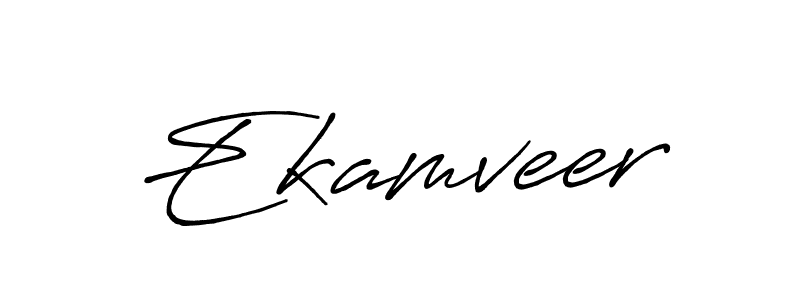 Ekamveer stylish signature style. Best Handwritten Sign (Antro_Vectra_Bolder) for my name. Handwritten Signature Collection Ideas for my name Ekamveer. Ekamveer signature style 7 images and pictures png