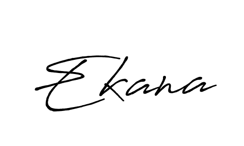 How to make Ekana name signature. Use Antro_Vectra_Bolder style for creating short signs online. This is the latest handwritten sign. Ekana signature style 7 images and pictures png