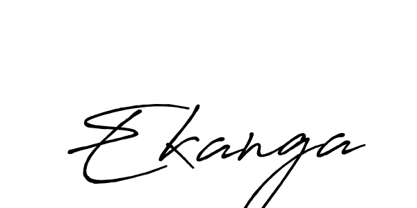 Make a beautiful signature design for name Ekanga. With this signature (Antro_Vectra_Bolder) style, you can create a handwritten signature for free. Ekanga signature style 7 images and pictures png