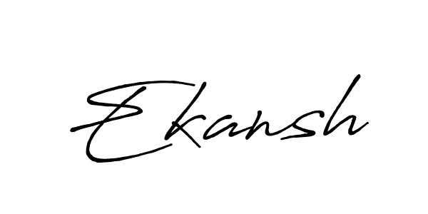 Similarly Antro_Vectra_Bolder is the best handwritten signature design. Signature creator online .You can use it as an online autograph creator for name Ekansh. Ekansh signature style 7 images and pictures png