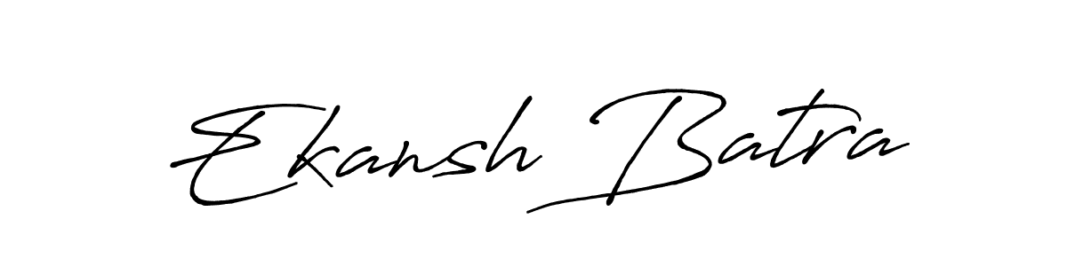 How to make Ekansh Batra signature? Antro_Vectra_Bolder is a professional autograph style. Create handwritten signature for Ekansh Batra name. Ekansh Batra signature style 7 images and pictures png