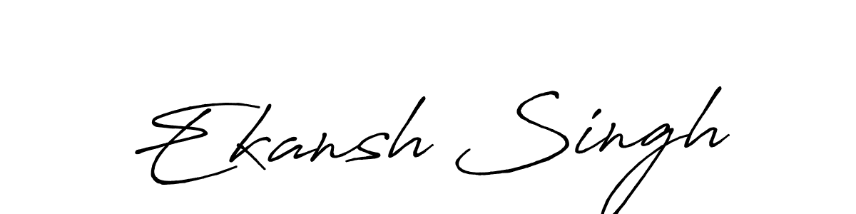 It looks lik you need a new signature style for name Ekansh Singh. Design unique handwritten (Antro_Vectra_Bolder) signature with our free signature maker in just a few clicks. Ekansh Singh signature style 7 images and pictures png