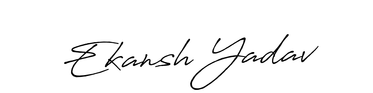 It looks lik you need a new signature style for name Ekansh Yadav. Design unique handwritten (Antro_Vectra_Bolder) signature with our free signature maker in just a few clicks. Ekansh Yadav signature style 7 images and pictures png