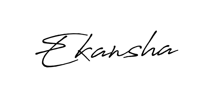 You should practise on your own different ways (Antro_Vectra_Bolder) to write your name (Ekansha) in signature. don't let someone else do it for you. Ekansha signature style 7 images and pictures png