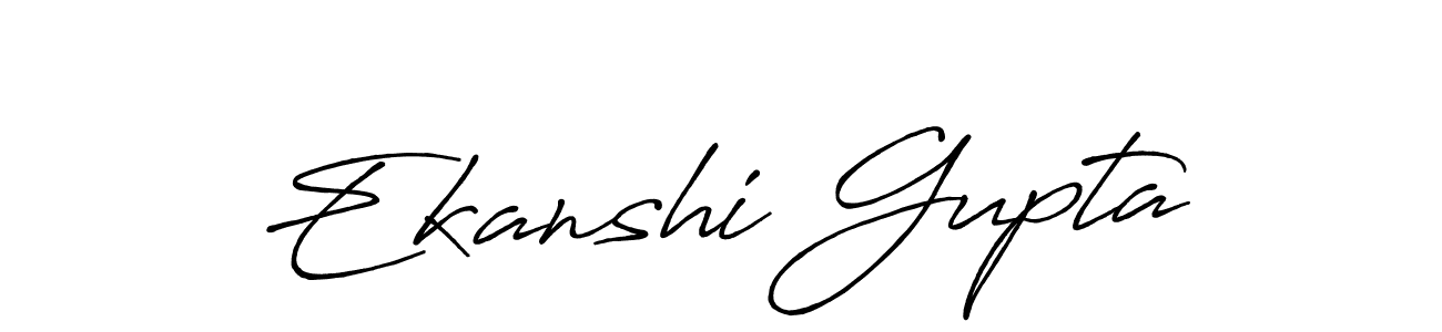 Once you've used our free online signature maker to create your best signature Antro_Vectra_Bolder style, it's time to enjoy all of the benefits that Ekanshi Gupta name signing documents. Ekanshi Gupta signature style 7 images and pictures png