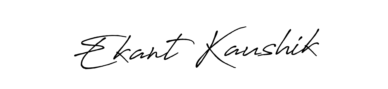 It looks lik you need a new signature style for name Ekant Kaushik. Design unique handwritten (Antro_Vectra_Bolder) signature with our free signature maker in just a few clicks. Ekant Kaushik signature style 7 images and pictures png