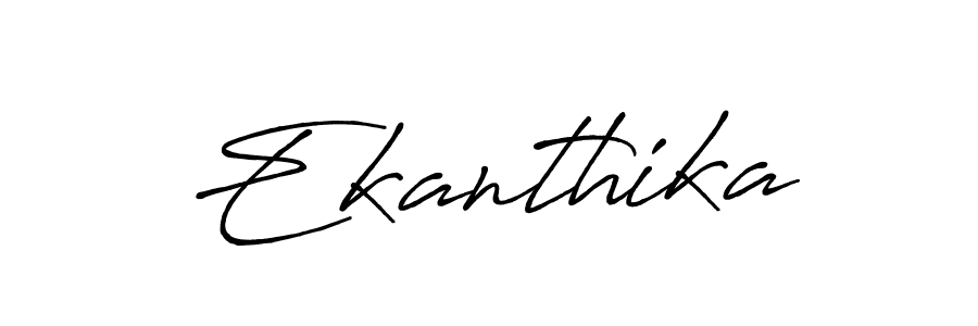 How to make Ekanthika name signature. Use Antro_Vectra_Bolder style for creating short signs online. This is the latest handwritten sign. Ekanthika signature style 7 images and pictures png
