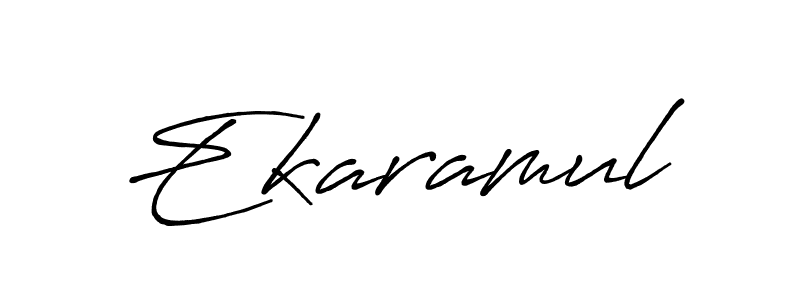 How to make Ekaramul name signature. Use Antro_Vectra_Bolder style for creating short signs online. This is the latest handwritten sign. Ekaramul signature style 7 images and pictures png