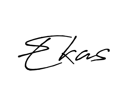 Ekas stylish signature style. Best Handwritten Sign (Antro_Vectra_Bolder) for my name. Handwritten Signature Collection Ideas for my name Ekas. Ekas signature style 7 images and pictures png