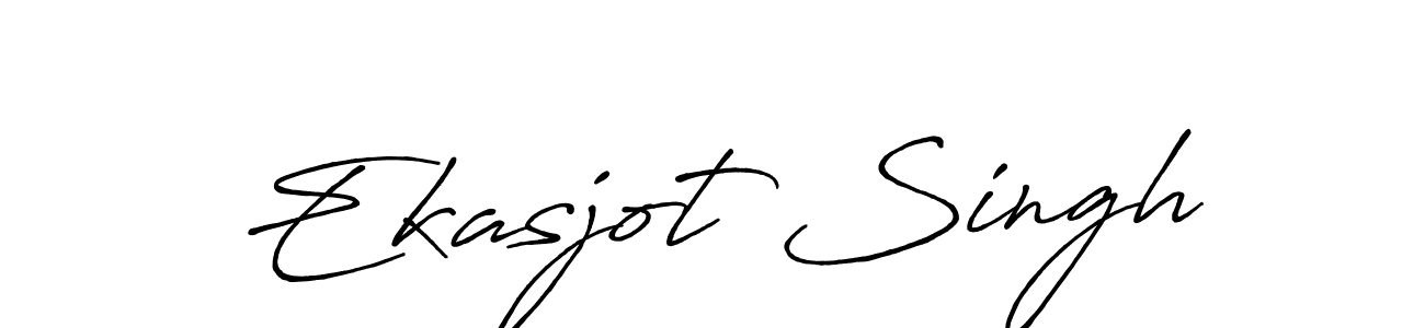 Create a beautiful signature design for name Ekasjot Singh. With this signature (Antro_Vectra_Bolder) fonts, you can make a handwritten signature for free. Ekasjot Singh signature style 7 images and pictures png