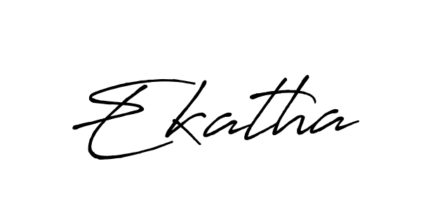 Make a beautiful signature design for name Ekatha. With this signature (Antro_Vectra_Bolder) style, you can create a handwritten signature for free. Ekatha signature style 7 images and pictures png