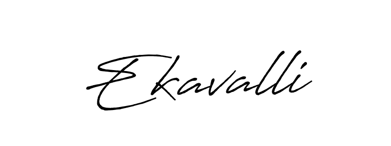 if you are searching for the best signature style for your name Ekavalli. so please give up your signature search. here we have designed multiple signature styles  using Antro_Vectra_Bolder. Ekavalli signature style 7 images and pictures png