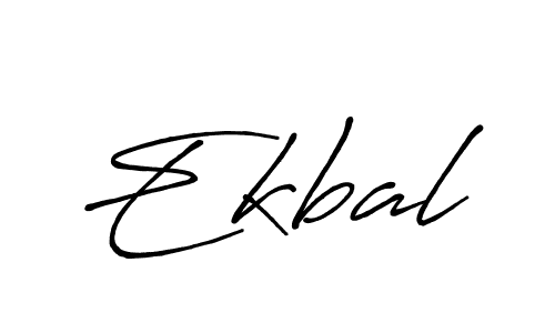 Use a signature maker to create a handwritten signature online. With this signature software, you can design (Antro_Vectra_Bolder) your own signature for name Ekbal. Ekbal signature style 7 images and pictures png