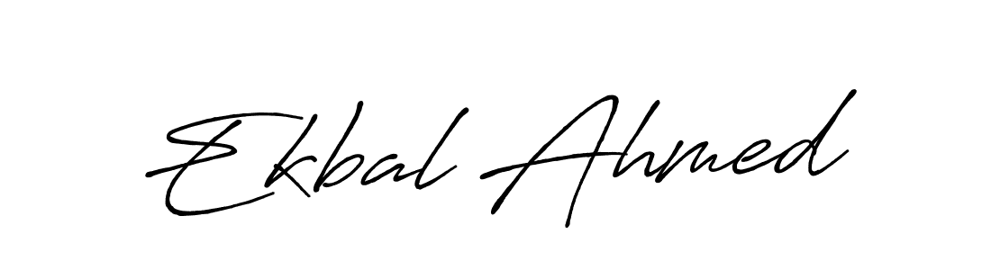 Ekbal Ahmed stylish signature style. Best Handwritten Sign (Antro_Vectra_Bolder) for my name. Handwritten Signature Collection Ideas for my name Ekbal Ahmed. Ekbal Ahmed signature style 7 images and pictures png